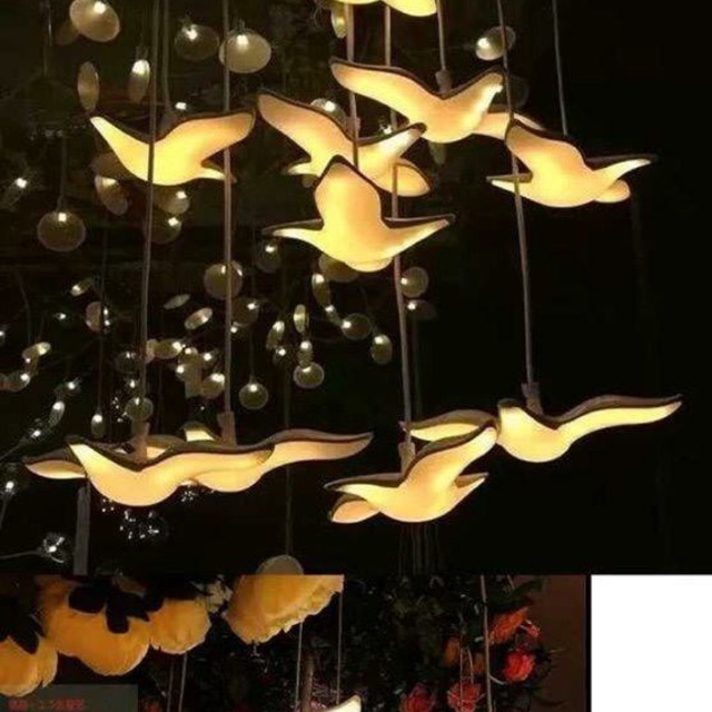 Đèn thả trần chim hải âu trang trí