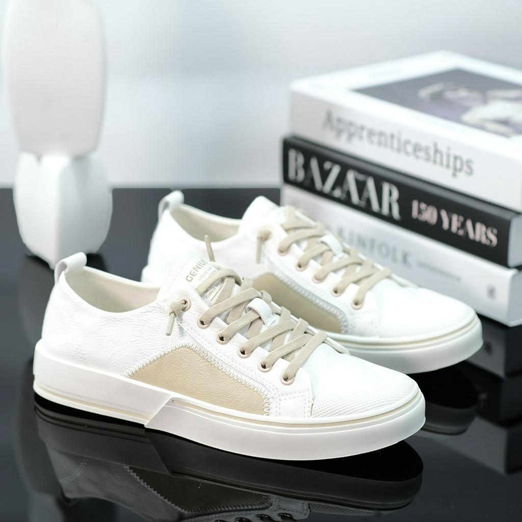 Giày Nam cao cấp Bun Store - Giày da Nam đẹp Sneaker thời trang sang xịn G907T