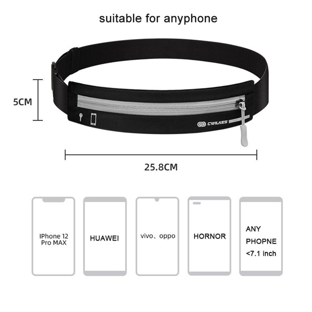 Túi đeo thắt lưng nhỏ gọn đựng điện thoại không thấm nước để tập thể thao tập thể dục chạy bộ sử dụng ngoài trời