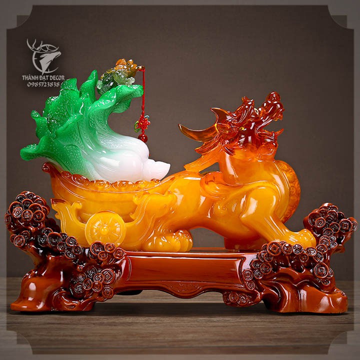 Tượng Tỳ Hưu Kéo Bắp Cải, Cóc Ngậm Tiền Phong Thuỷ Màu Vàng, Trang Trí Nội Thất, Quà Tặng Tân Gia, Khai Trương | BigBuy360 - bigbuy360.vn