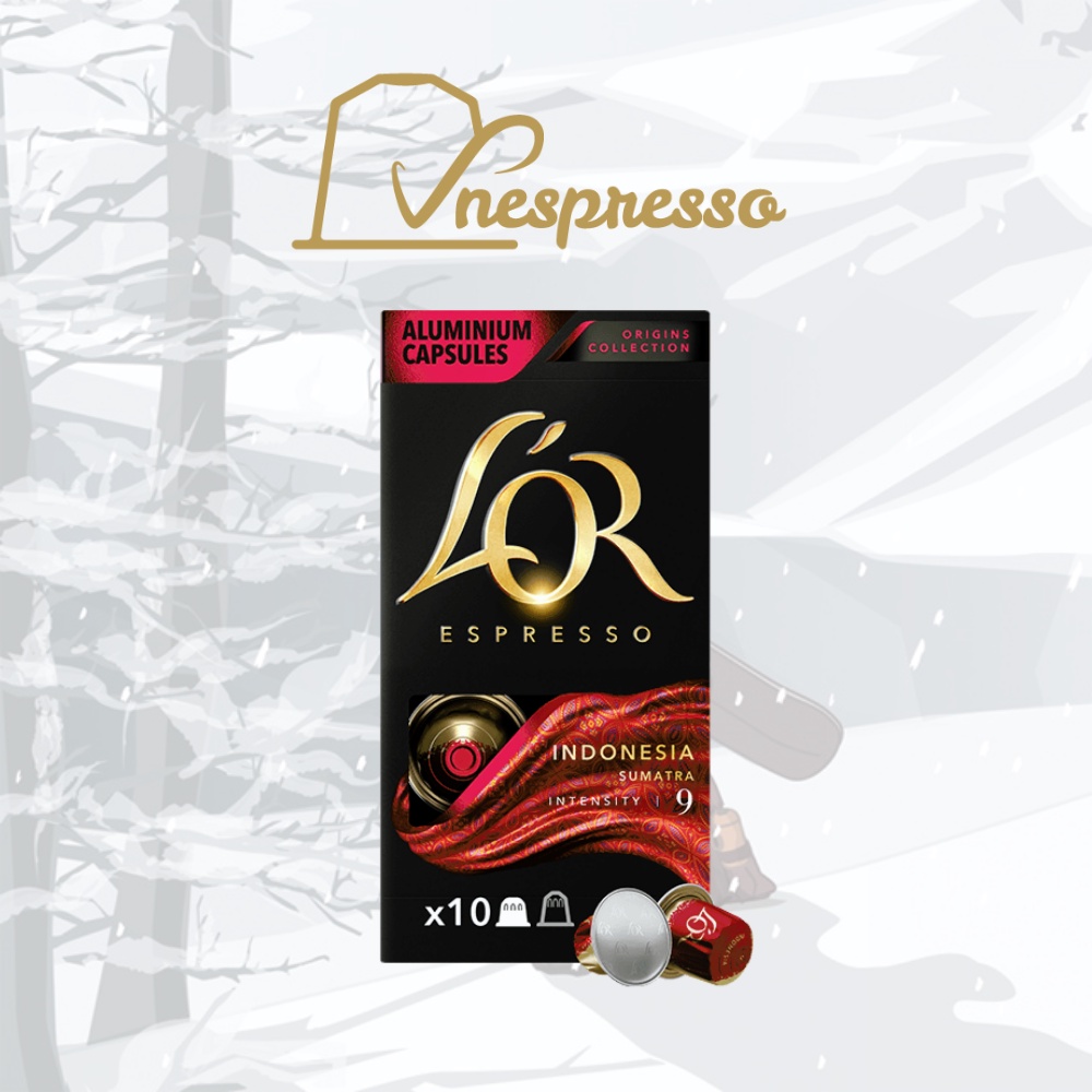 Viên nén cà phê Nespresso compatible L'OR Master Origin - Hộp 10 coffee capsules