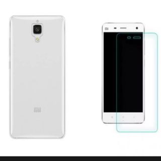 Combo bộ 2 kính cường lực Xiaomi Mi4 tặng ốp dẻo