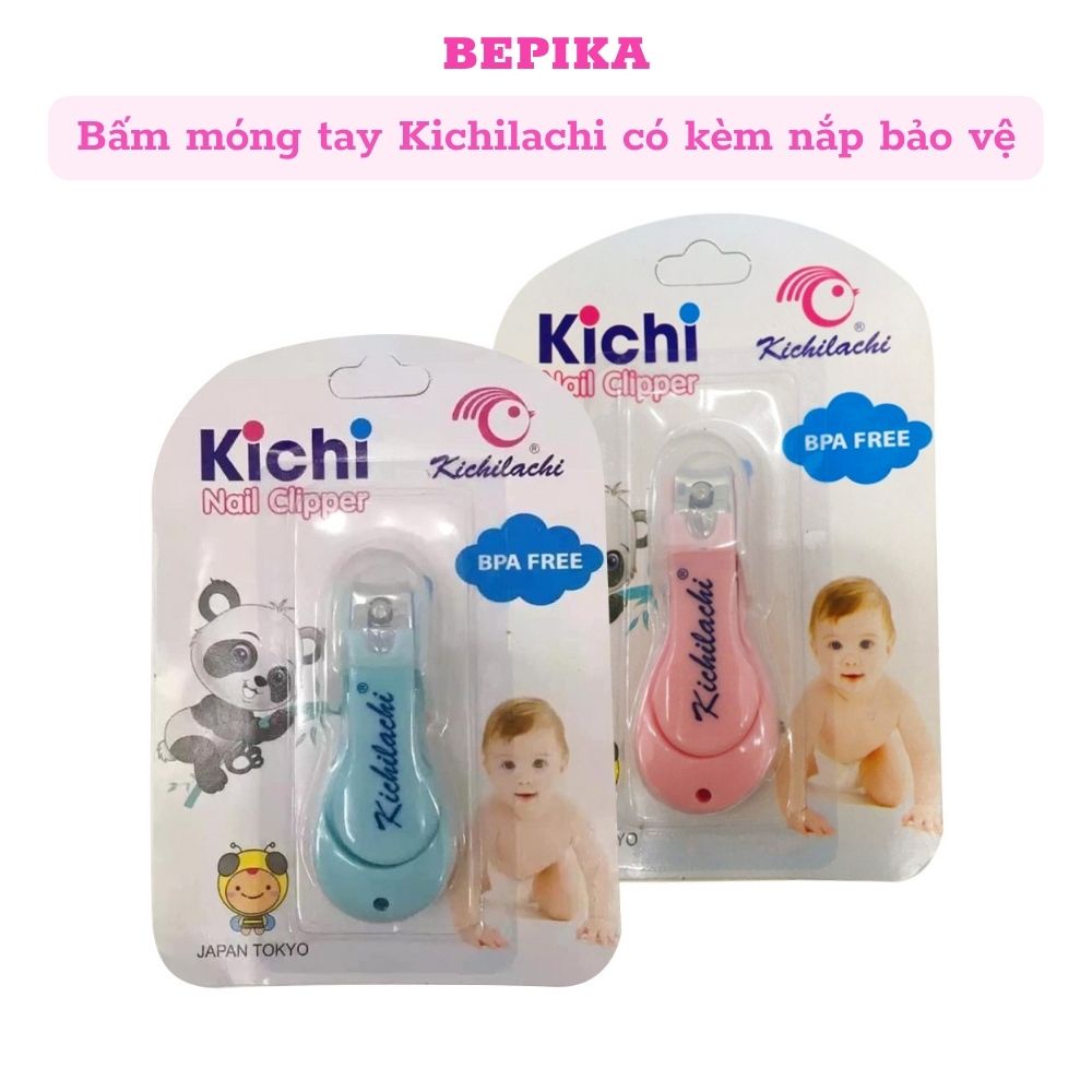 Bấm móng tay, cắt móng tay cho bé Kichi có nắp bảo vệ lưỡi bấm