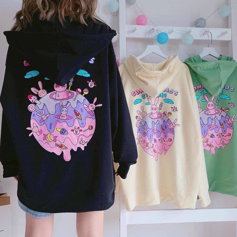 Áo khoác hoodie nữ cardigan bomber bóng chày Unisex sup khoác ngoài xì teen trẻ trung siêu đẹp học sinh đi chơi ở nhà 33
