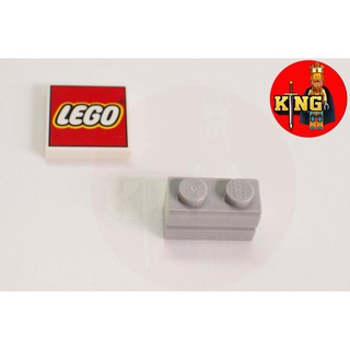 LEGO spare parts light gray 1x2 wall pattern brick