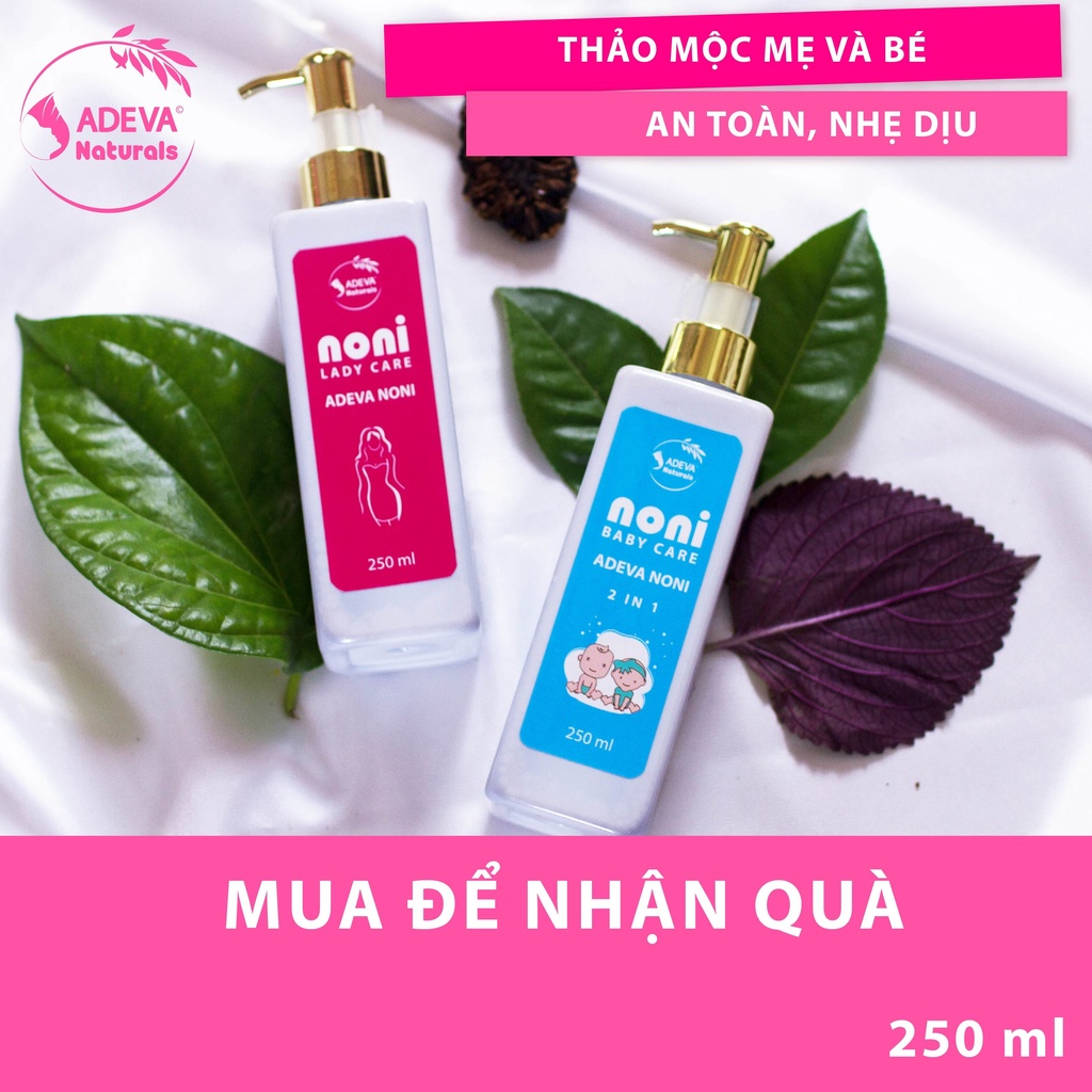 COMBO tinh chất và nước thảo mộc vệ sinh cho gia đình ADEVA NONI Làm sạch nhẹ nhàng, khử mùi hôi khó chịu