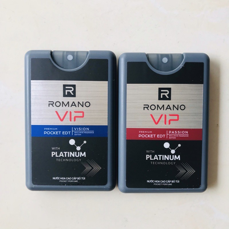 Nước hoa nam bỏ túi Romano VIP 18ml