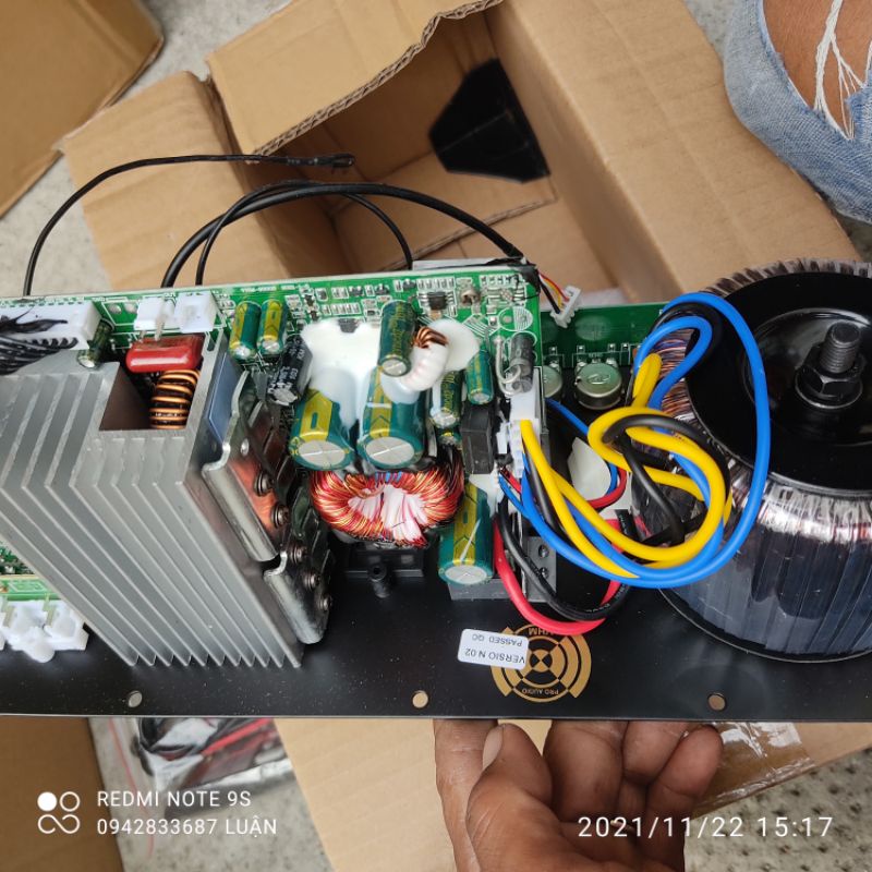 Mạch Loa Kéo Reverb V-250A 4 Tấc Đôi Kèm Micro 15 x 35