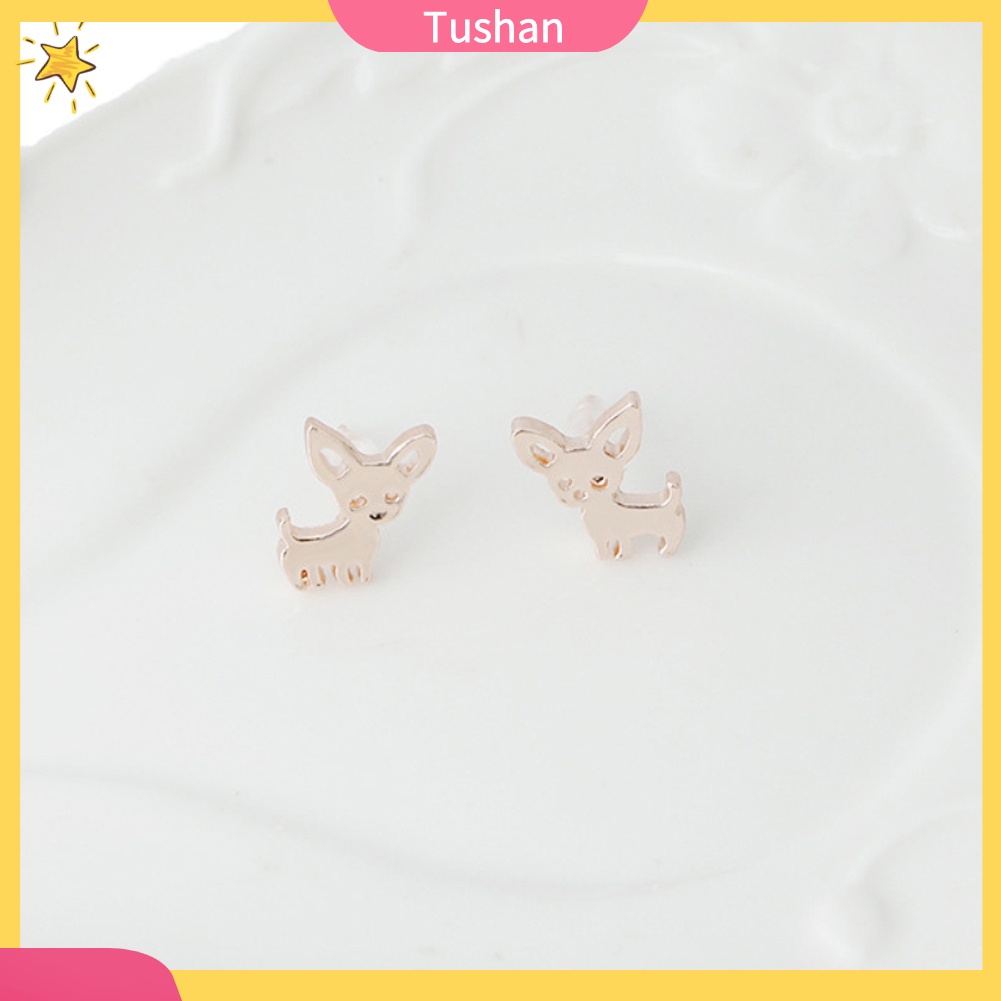 Khuyên tai nữ trang tạo hình chú chó ngộ nghĩnh