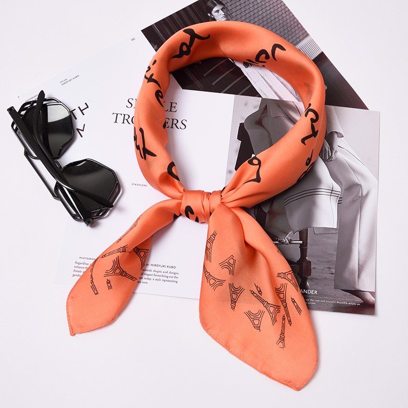 Khăn bandana quấn làm áo Blackpink cao cấp 70 70x70cm turban lụa vuông quàng cổ quấn tóc nữ đẹp