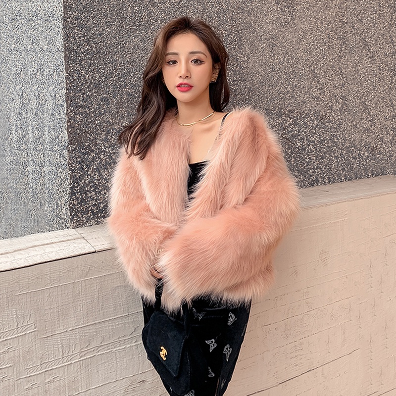 (MộcLan ORDER) Áo khoác lông phong cách Hàn Quốc cho bạn gái sang chảnh | BigBuy360 - bigbuy360.vn