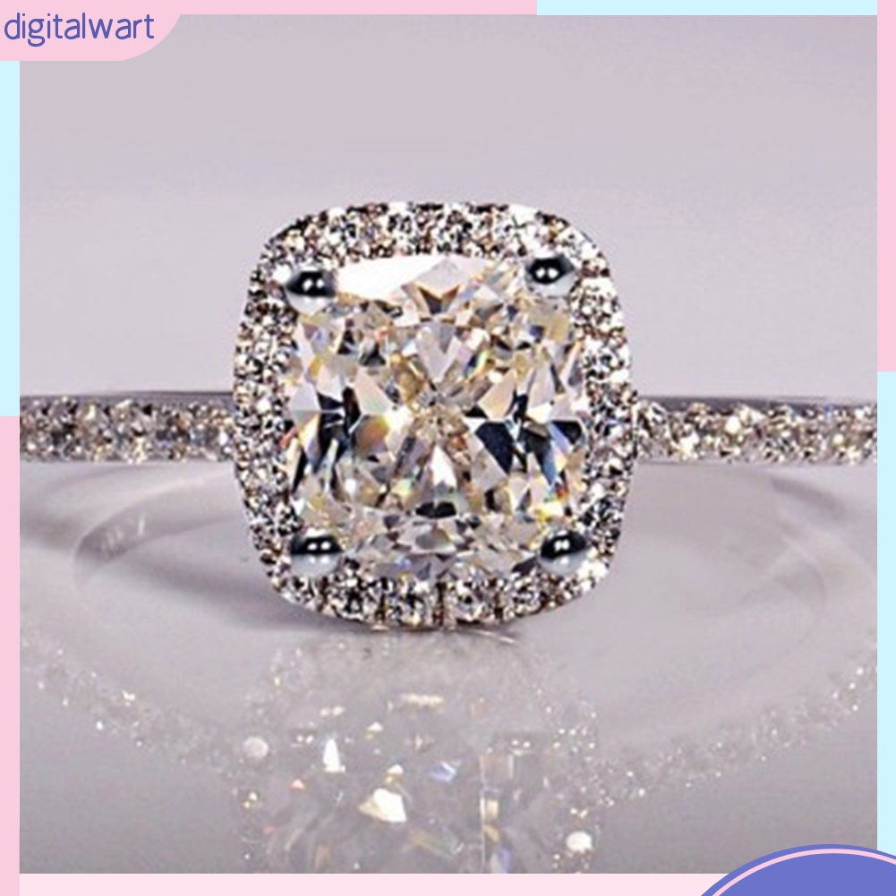 Nhẫn đính đá zircon thiết kế sành điệu trẻ trung cho nữ