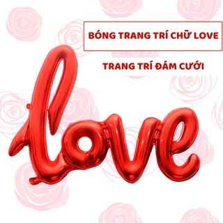 Chữ Love liền tráng nhôm trang trí tỏ tình lễ tình nhân phòng cưới