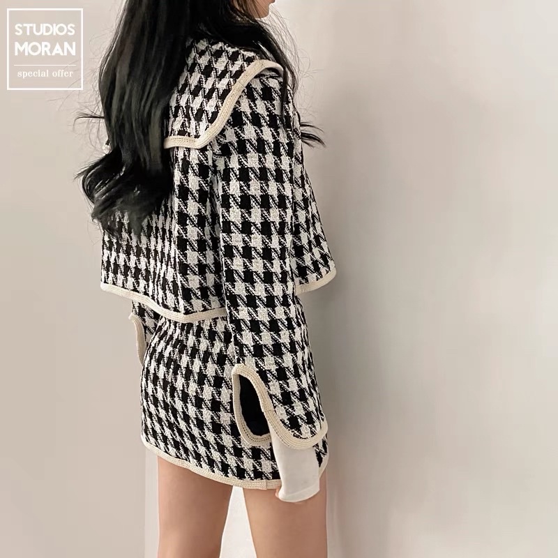 MOORAN STUDIO SET ÁO KHOÁC DẠ CROPTOP M Ulzzang kẻ caro HOT TREND 2021 kèm ảnh thật ở cuối | BigBuy360 - bigbuy360.vn