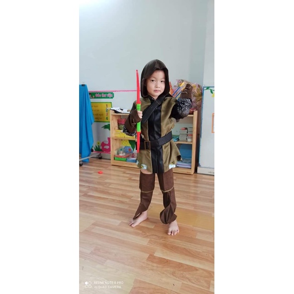HM0621 Áo Hóa Trang Nhân Vật Thợ Săn Robin Hood Cho Bé Trai