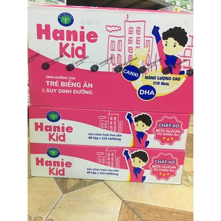 Thùng sữa bột pha sẵn Hanie kid 110ml