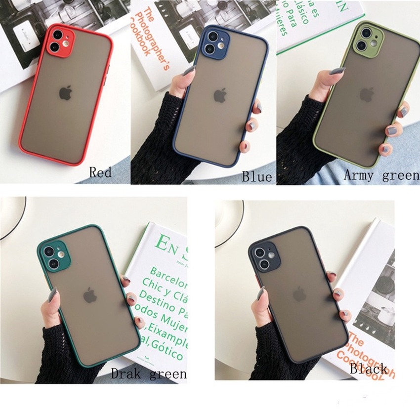 Ốp điện thoại nhám màu macaron chống sốc cho iPhone 11 Pro Max XR XS Max X XS 7 8 Plus 11Pro | BigBuy360 - bigbuy360.vn