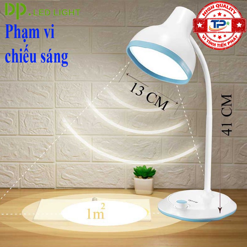 Đèn LED Để Bàn Có Sạc Tích Điện DP-X003 ánh sáng bảo vệ mắt, chống cận, tiện dụng rất thời trang với 42 bóng Led nhỏ