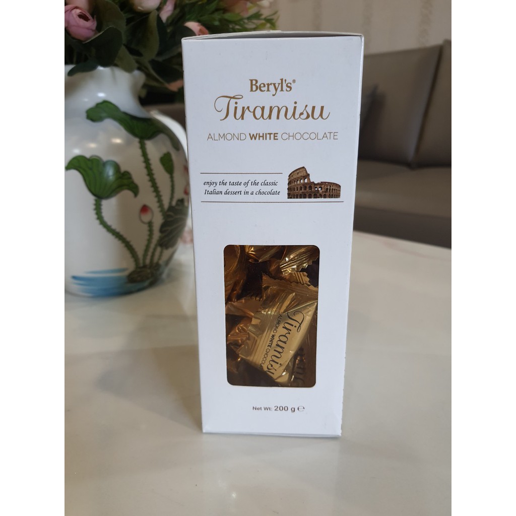 Socola Hạnh Nhân Tiramisu Beryl's Almond White Chocolate 200g Siêu ngon