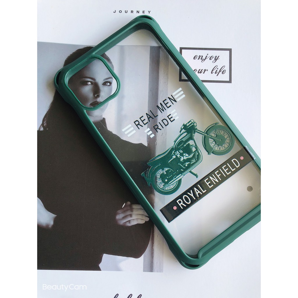 [Siêu rẻ] Ốp Lưng IPHONE Cute Viền Màu In Hình/Bảo Vệ 4 góc full dòng 6/6s đến 11promax- H Case