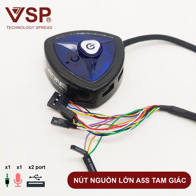 Nút Nguồn Lớn 05 Aone A5S Tam Giác (Dán) Chính Hãng