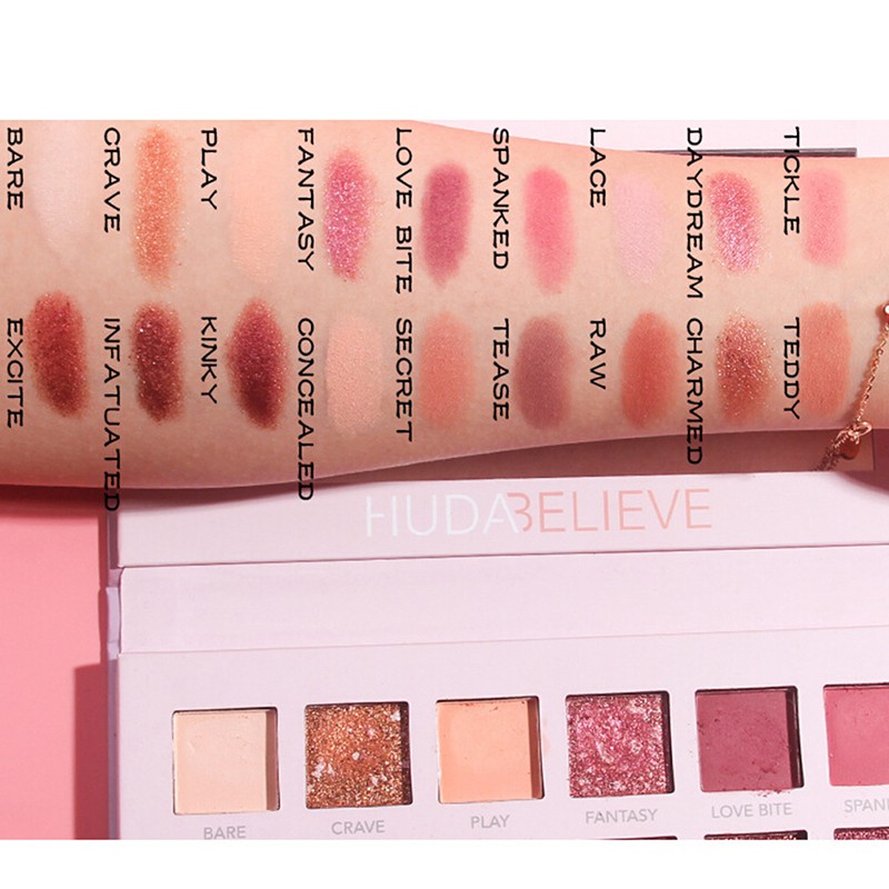 (hàng Mới Về) Bảng Phấn Mắt Beauty Creations Tease Me 18 Màu Tông Nhũ Và Lì