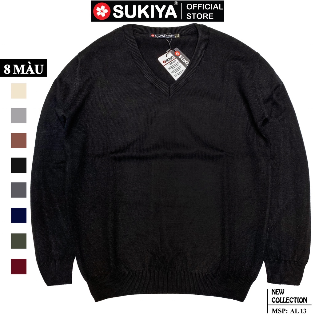 Áo Len Nam Cổ Tim Codo Chất lông cừu mêm mại cao cấp AL13