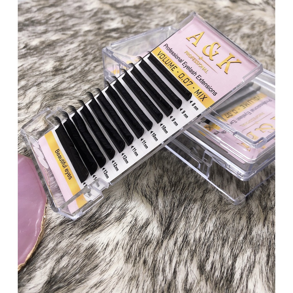 Mi khay mix size A&K từ 8mm đến 15mm  - Sushi nail mi