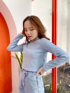 Áo thun tay dài croptop