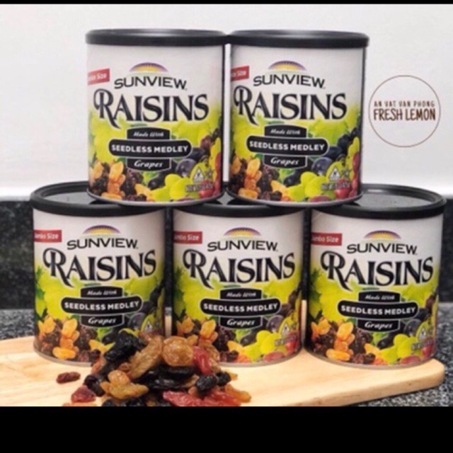 NHO KHÔ SUNVIEW RAISIN NHẬP mỹ