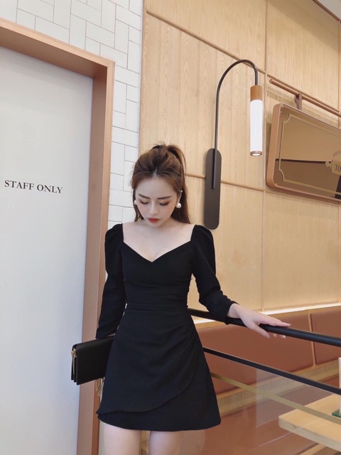 [Mã SKAMSALEP6 giảm 10% tối đa 100K đơn 150K] Đầm Đắp Chéo Xếp Li Eo nude Xt | BigBuy360 - bigbuy360.vn