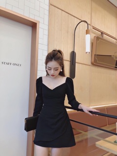 Đầm Đắp Chéo Xếp Li Eo nude Xt