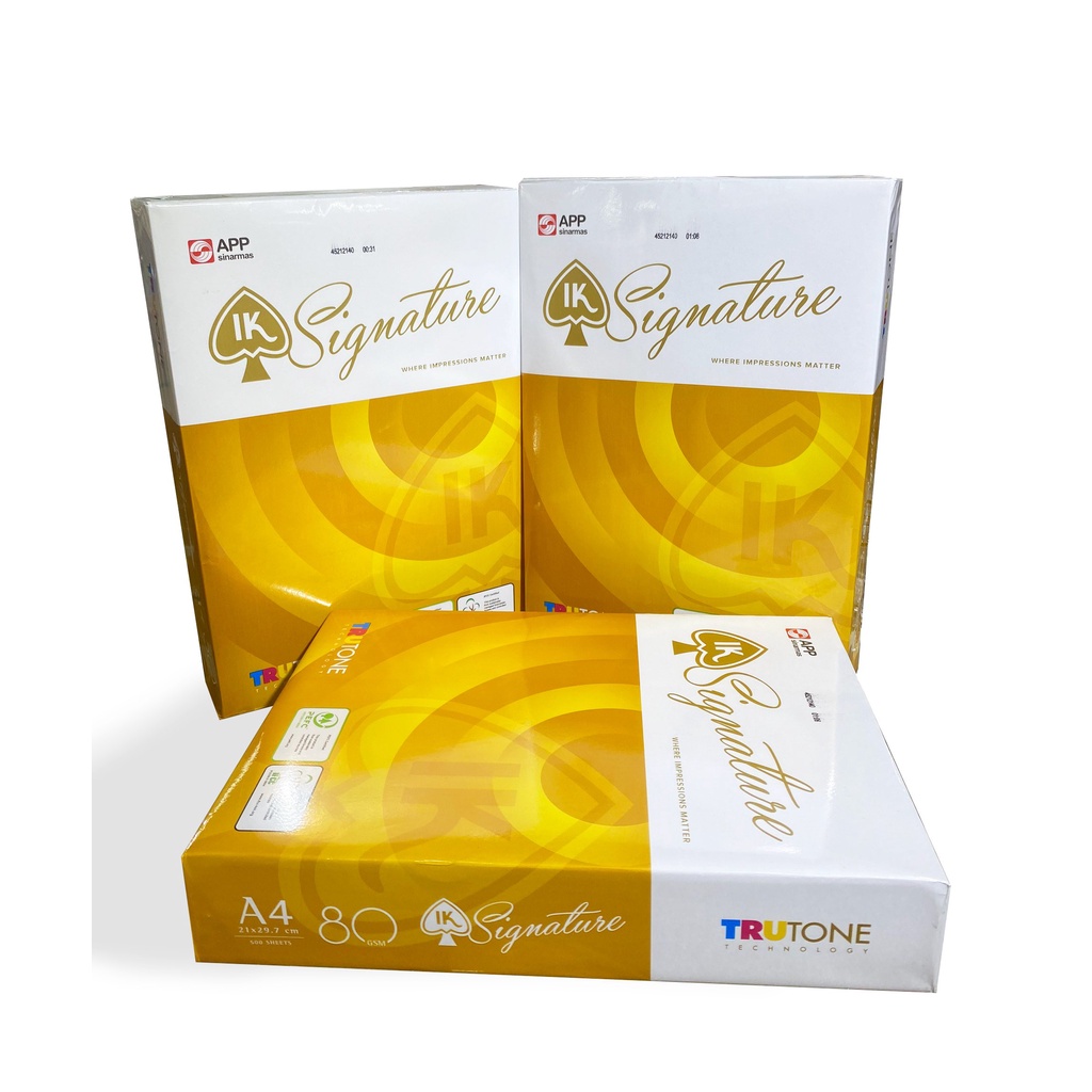 Giấy in, giấy photo A4 IK Signature ĐL 80g/m2 ( 500 tờ/1 ram )