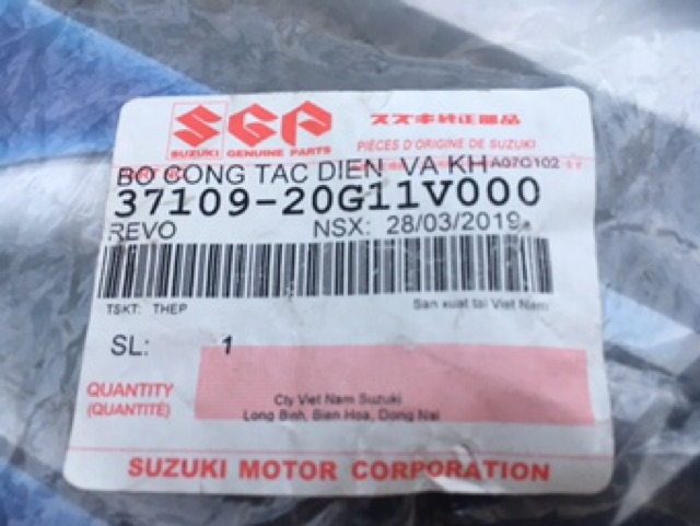 Bộ ổ khóa xe Suzuki Revo110/ Shogun125