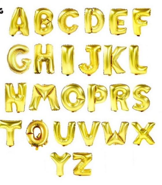 Bong bóng chữ cái trang trí sinh nhật