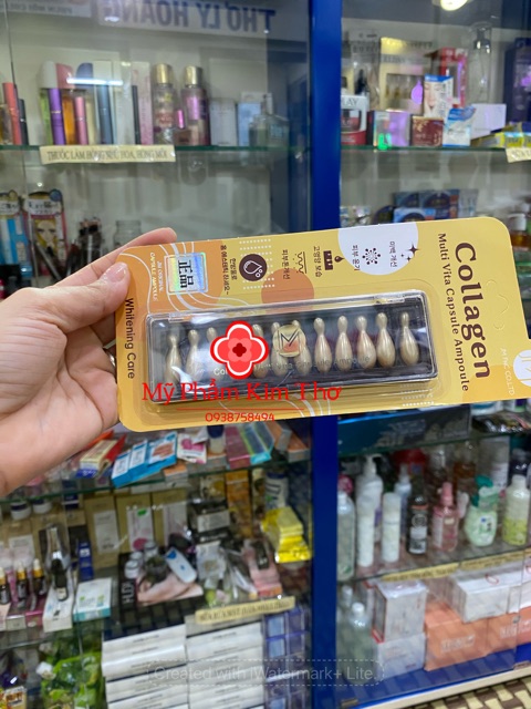 {auth -ảnh thật}Serum dưỡng da Collagen tươi Ammud Multi Vita Capsule Ampoule 12 viên | BigBuy360 - bigbuy360.vn