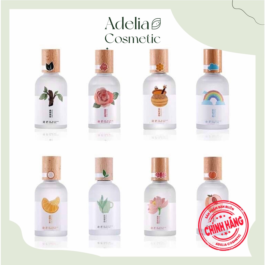 Nước Hoa Nữ 🌸𝑭𝒓𝒆𝒆𝒔𝒉𝒊𝒑🌸 Xịt Toàn Thân Body Mist - Nước Hoa Nắp Gỗ Shimang Nội Địa Trung 50ml