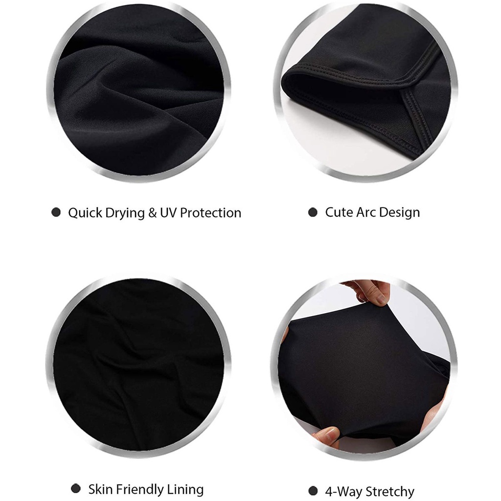 Quần bơi eo cao thời trang mùa hè thoải mái cho nữ