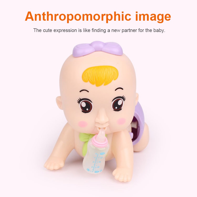 1 búp bê bò sữa có đèn và nhạc cho bé