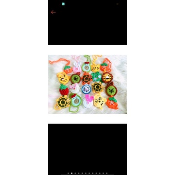 Túi đựng tỏi handmade len móc xinh xắn-Trừ tà, tránh vía dữ cho trẻ sơ sinh và trẻ nhỏ