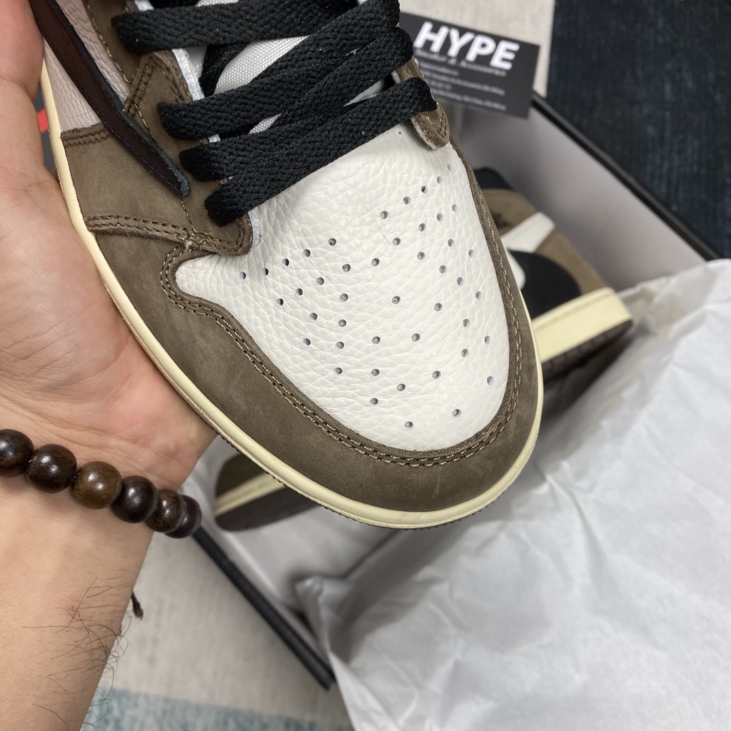 Giày sneaker Jordan 1 high x Travis Scott (Nâu/Đen) - Hype Sneaker | High quality