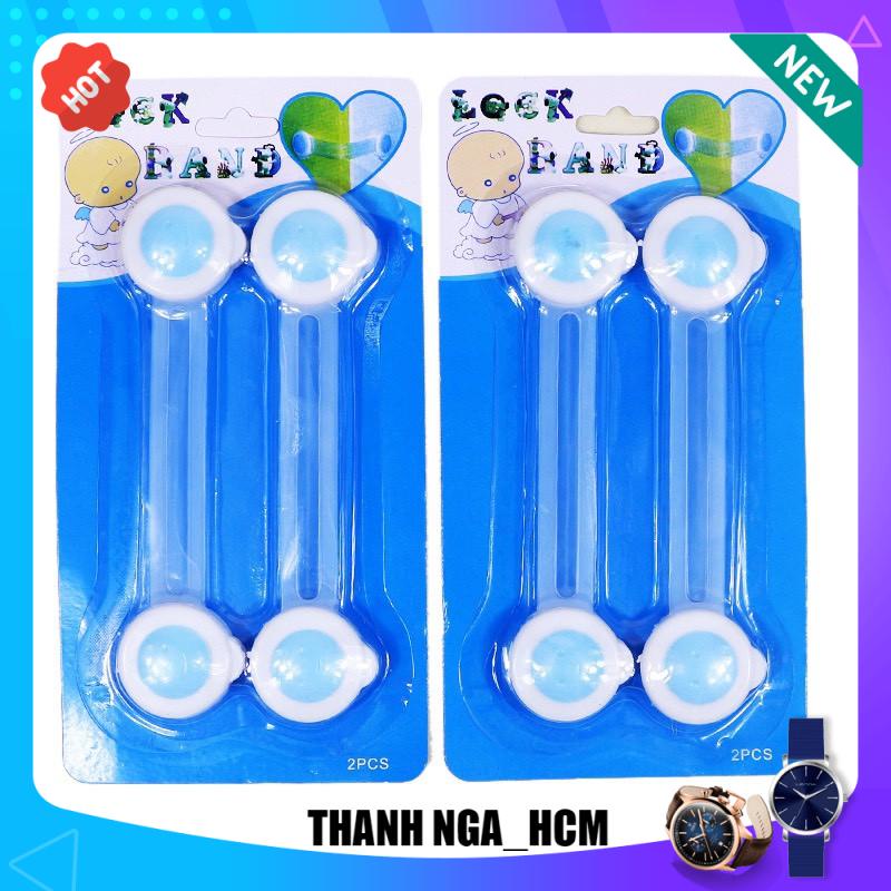 Combo 2c KHOÁ GÀI AN TOÀN TỦ LẠNH, NGĂN KÉO, TỦ ĐỒ (2 cái) 1106