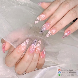 Mã JKOAHP giảm 15K đơn 0₫][ NAIL BOX ] Nailbox móng úp thiết kế sẵn mẫu thạch hồng trong veo