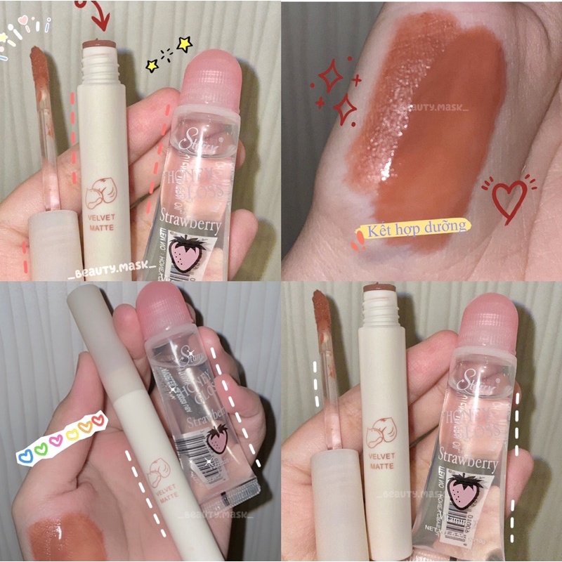 &lt;XEM VIDEO&gt;✨ Son dưỡng kết hợp son hạt dẻ velvet matte từ nhà Herorange mềm mịn cho môi ✨