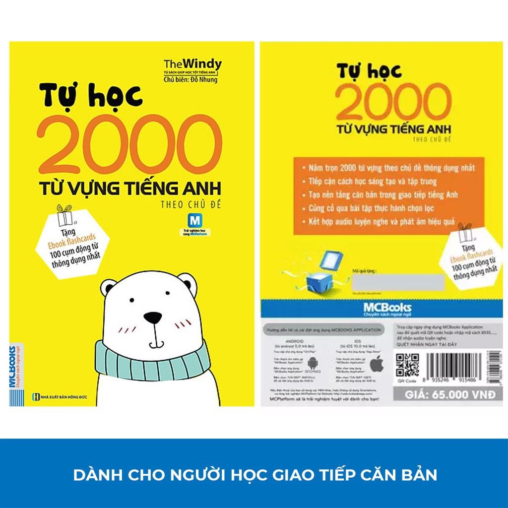 Sách - Tự Học 2000 Từ Vựng Tiếng Anh Theo Chủ Đề Phiên Bản Khổ Nhỏ Dành Cho Người Mới Bắt Đầu - Học Kèm App Online