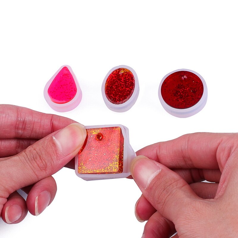 Khuôn silicone làm mặt trang sức pha lê kim cương hình giọt nước