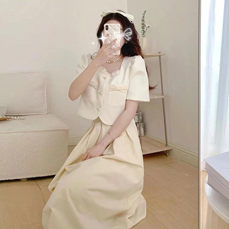 Bộ Áo Váy Hai Mảnh Mùa Hè Cao Cấp Sang Trọng Ngọt Ngào Xiaoxiangfeng 2022 X