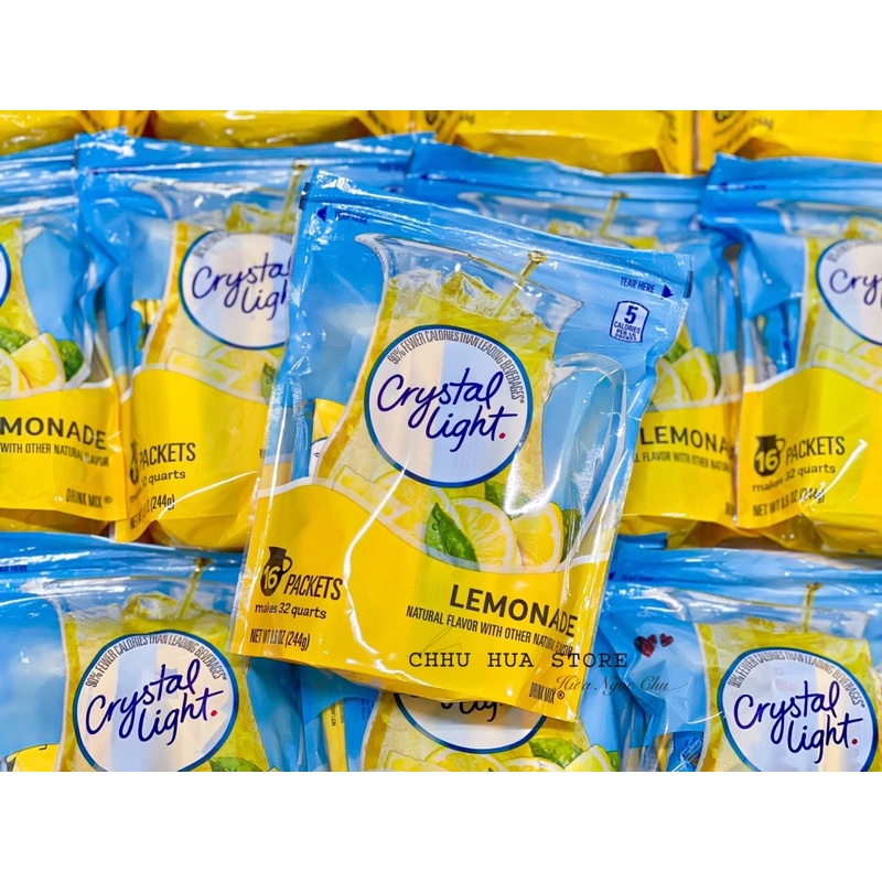 Bột pha nước uống Crystal Light 16 gói