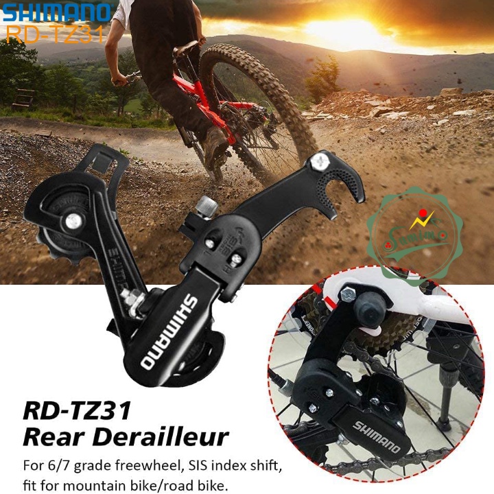 Cùi đề xe đạp - Củ đề SHIMANO RD-TZ31 6/7 Speed bắt tai - Chính hãng