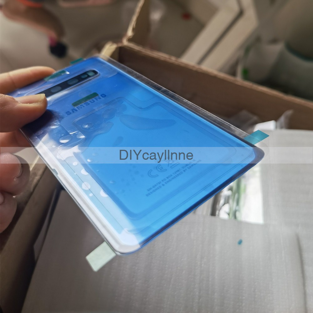 Lưng Ốp Điện Thoại Mặt Kính Thay Thế Kèm Khung Camera Cho Samsung Galaxy S10 S10 Plus S10 + S10e